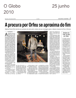 O Globo                         25 junho 2010
￼